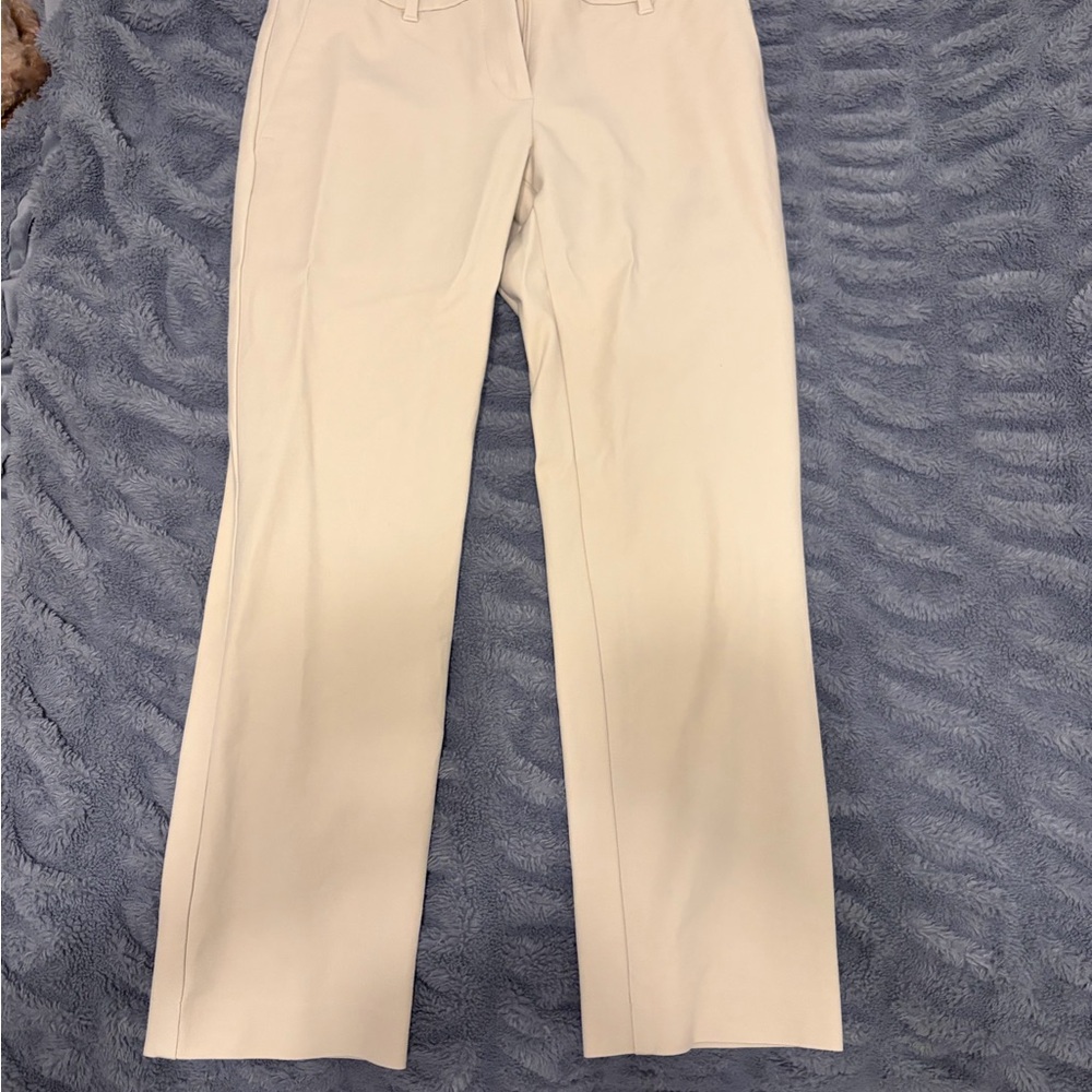 Ann Taylor Women's Cream Ankle Pants